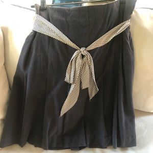 Anthropology Odille Size 8 Gray Boho Skirt Lined